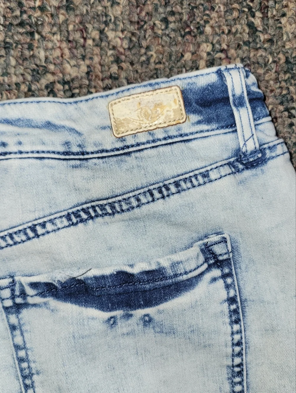 sofia by sofia vergara Light Blue Denim A-Line Mini Skirt - Picture 5 of 7